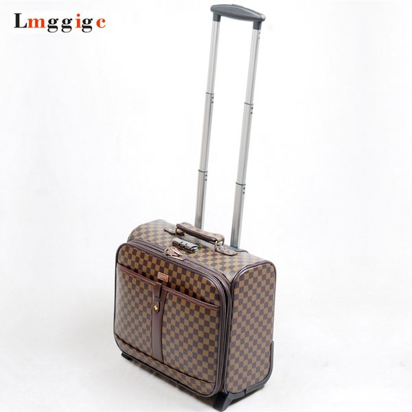 16 inch cabin rolling luggage travel uitca e grid pattern ca e with lapbag 41 38 22 cm wheel trolley pu leater box
16 inch cabin rolling luggage travel uitca e grid pattern ca e with lapbag 41 38 22 cm wheel trolley pu leater box