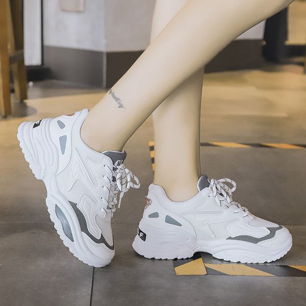 women running comfortable female sneakers platform shoes lace up mesh outdoor walking footwear lightweight spring2019 unisex, Black
women running comfortable female sneakers platform shoes lace up mesh outdoor walking footwear lightweight spring2019 unisex, Black