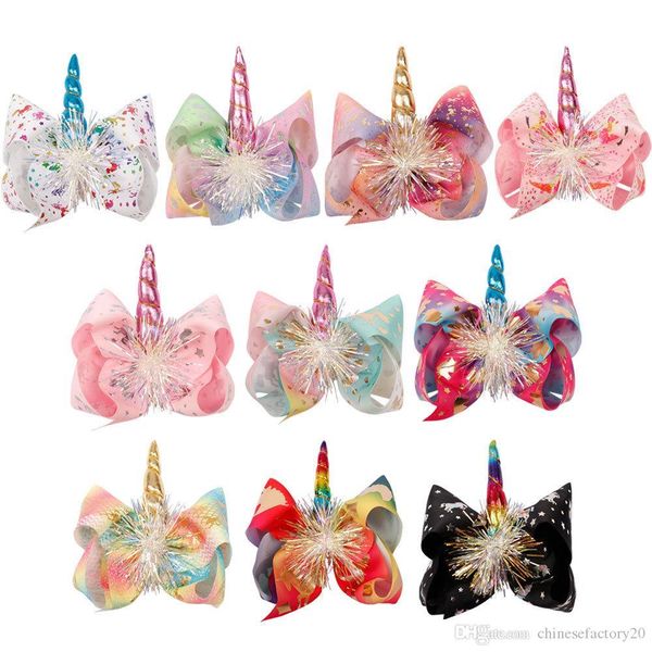 7 inch girls unicorn hair bow snowflake clips barrettes bowknot horn hairpin headwear bobbles halloween christmas accessories new, Slivery;white
7 inch girls unicorn hair bow snowflake clips barrettes bowknot horn hairpin headwear bobbles halloween christmas accessories new, Slivery;white