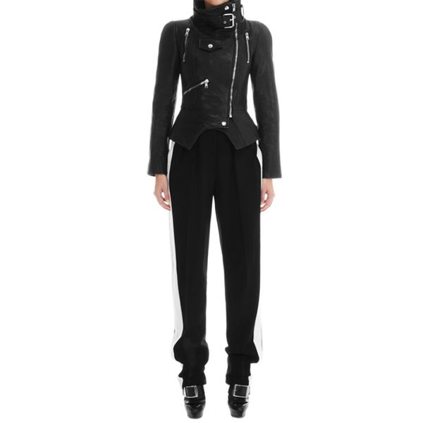 black motorcycle jacket women casual coat autumn classic punk solid color lapel leather long sleeve slim zipper bomber lady, Black;brown
black motorcycle jacket women casual coat autumn classic punk solid color lapel leather long sleeve slim zipper bomber lady, Black;brown
