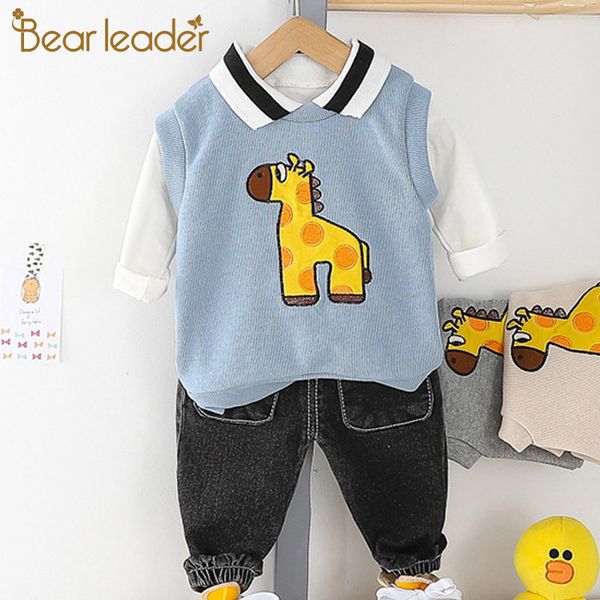 bear leader newborn baby boys clothes 3pc kid autumn casual cartoon suits t shirt vest solid jean pants fashion cute clothing, White
bear leader newborn baby boys clothes 3pc kid autumn casual cartoon suits t shirt vest solid jean pants fashion cute clothing, White