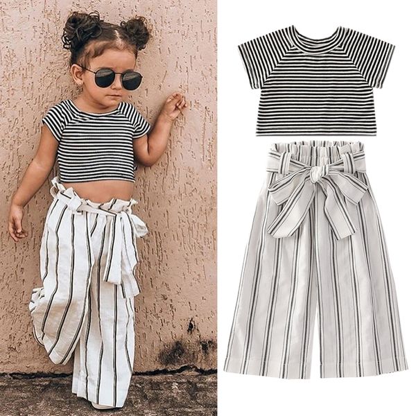 toddler kid clothes girl summer outfit striped t shirt bow wide leg pants trousers 2pcs fashion toddler girls clothes for kids, White
toddler kid clothes girl summer outfit striped t shirt bow wide leg pants trousers 2pcs fashion toddler girls clothes for kids, White