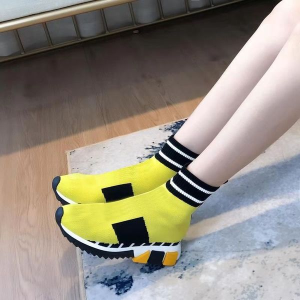 luxury mens designer sock boots fashion couples trick bottom boots women slip-on sports style sock boots wool knitteed shoes, Black
luxury mens designer sock boots fashion couples trick bottom boots women slip-on sports style sock boots wool knitteed shoes, Black