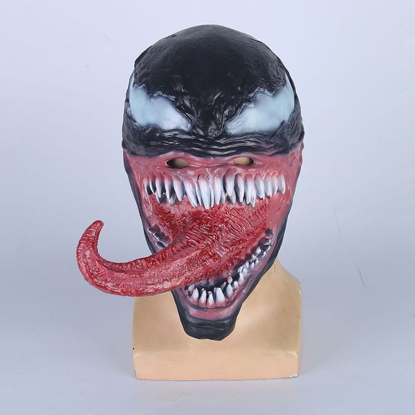 new the venom mask with long tongue cosplay edward brock dark superhero helmet venom latex horror mask
new the venom mask with long tongue cosplay edward brock dark superhero helmet venom latex horror mask