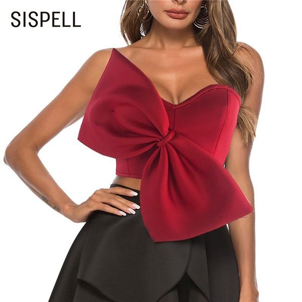 sispell 2019 summer backless strapless women tank bow zipper slim short length female clothes fashion new tide, White
sispell 2019 summer backless strapless women tank bow zipper slim short length female clothes fashion new tide, White