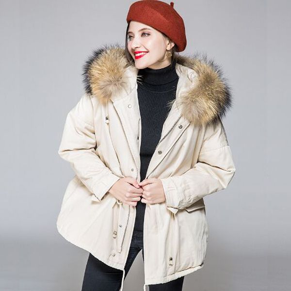 winter jacket women 2020 real natural raccoon fur new fashion loose parka white duck down jacket winter coat female overcoat, Black
winter jacket women 2020 real natural raccoon fur new fashion loose parka white duck down jacket winter coat female overcoat, Black