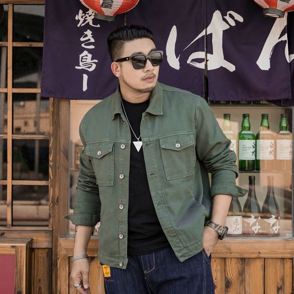 printed washing loose autumn & winter youth plus-sized jacket men's popular brand large size army green cowboy jacket, Black;brown
printed washing loose autumn & winter youth plus-sized jacket men's popular brand large size army green cowboy jacket, Black;brown