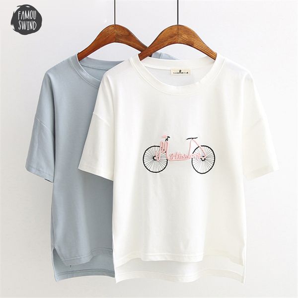 kawaii summer t shirt style woman short sleeve o neck bicycle tees womens cotton t shirt drop shipping, White
kawaii summer t shirt style woman short sleeve o neck bicycle tees womens cotton t shirt drop shipping, White