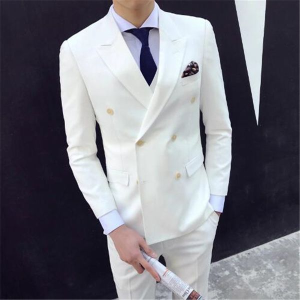 white terno tuxedos masculino bespoke men suits slim notch lapel latest design custom made blazer 2pieces(jacket+pant+tie), White;black
white terno tuxedos masculino bespoke men suits slim notch lapel latest design custom made blazer 2pieces(jacket+pant+tie), White;black