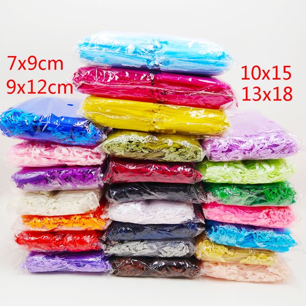 500pcs organza bags 5x7 7x9 9x12 10x15 13x18cm wedding party christmas favor drawstring gift bag jewelry packaging bags pouch, Pink;blue
500pcs organza bags 5x7 7x9 9x12 10x15 13x18cm wedding party christmas favor drawstring gift bag jewelry packaging bags pouch, Pink;blue