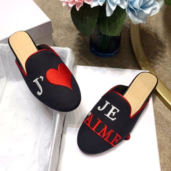 embroidery love letters women slippers fashion graffiti round toe flats causaul shoes runway outdoor footwear luxury design slid, Black
embroidery love letters women slippers fashion graffiti round toe flats causaul shoes runway outdoor footwear luxury design slid, Black