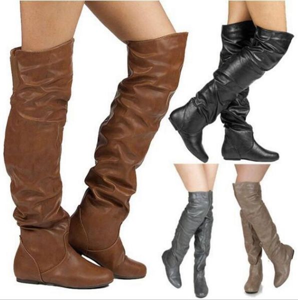 zapatos mujer sapato over the knee high boots ladies flats women vintage pleated casual flat shoes women winter autumn ab0074, Black
zapatos mujer sapato over the knee high boots ladies flats women vintage pleated casual flat shoes women winter autumn ab0074, Black