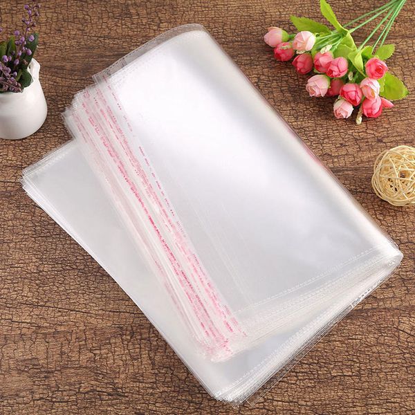 100pcs polypropylene cellophane big size seal bags for clothes transparent bag opp self-adhesive clothing plastic 
100pcs polypropylene cellophane big size seal bags for clothes transparent bag opp self-adhesive clothing plastic