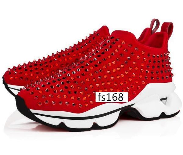 men sneakers red runner donna flat rubber shoes womens red bottom spike luxury shoes flat trainers 2, Black