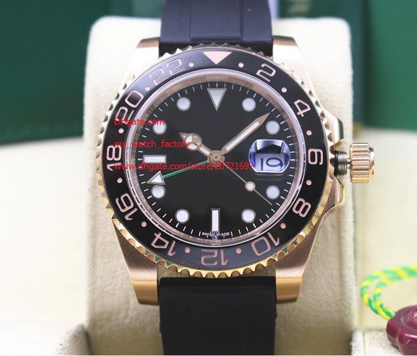 factory supplier wristwatches rose gold 116710 gmt rubber bracelet ceramic black dial 40mm automatic mens watch watches, Slivery;brown
factory supplier wristwatches rose gold 116710 gmt rubber bracelet ceramic black dial 40mm automatic mens watch watches, Slivery;brown