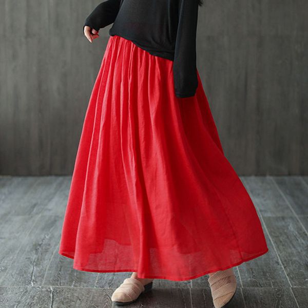 skirts johnature spring summer cotton linen comfortable women fashion all-match solid color 2021 elastic waist leisure skirt, Black
skirts johnature spring summer cotton linen comfortable women fashion all-match solid color 2021 elastic waist leisure skirt, Black