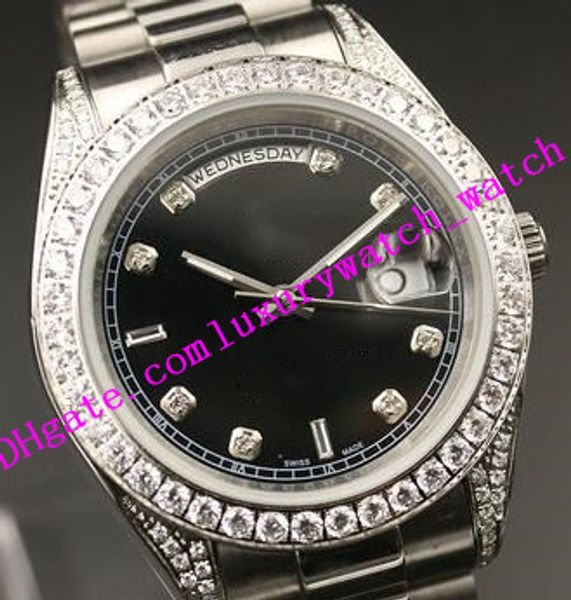 fashion men watch 40mm black diamond dial bezel silver steel bracelet date automatic luxury wristwatch factory sales, Slivery;brown
fashion men watch 40mm black diamond dial bezel silver steel bracelet date automatic luxury wristwatch factory sales, Slivery;brown