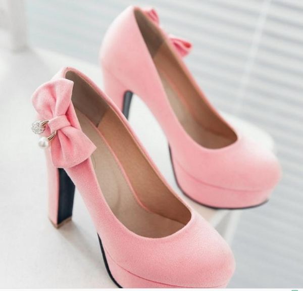 2019 women's shoes in spring and autumn with new style high heel coarse heel round head waterproof table bowknot suede @278, Black
2019 women's shoes in spring and autumn with new style high heel coarse heel round head waterproof table bowknot suede @278, Black
