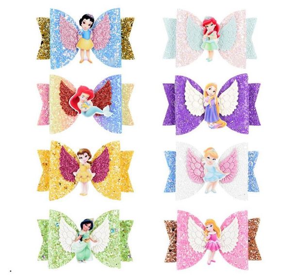 

Hair clip prince wing hair acce orie for girl children barrette multi layer glitter hair bow clip handmade hairpin kid headdre