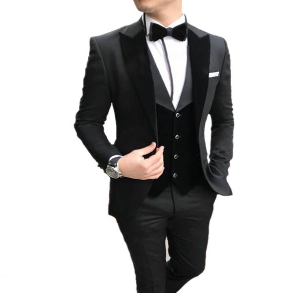 vintage mens 3 pieces single breasted suits for wedding velvet waistcoat banquet dress wear slim fit blazer jacket, White;black
vintage mens 3 pieces single breasted suits for wedding velvet waistcoat banquet dress wear slim fit blazer jacket, White;black