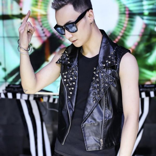 2019 new fashion mens rivet pu leather vest sleeveless jacket punk studded gilet homme faux leather biker waistcoat 4xl, Black;white
2019 new fashion mens rivet pu leather vest sleeveless jacket punk studded gilet homme faux leather biker waistcoat 4xl, Black;white