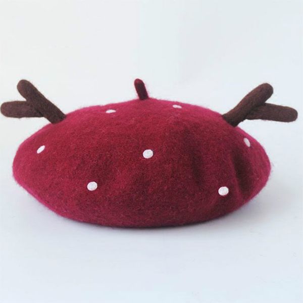 handmade knitted wool beret autumn winter warm christmas caps forest small antlers ladies hats simple dot elk solid color berets, Blue;gray
handmade knitted wool beret autumn winter warm christmas caps forest small antlers ladies hats simple dot elk solid color berets, Blue;gray