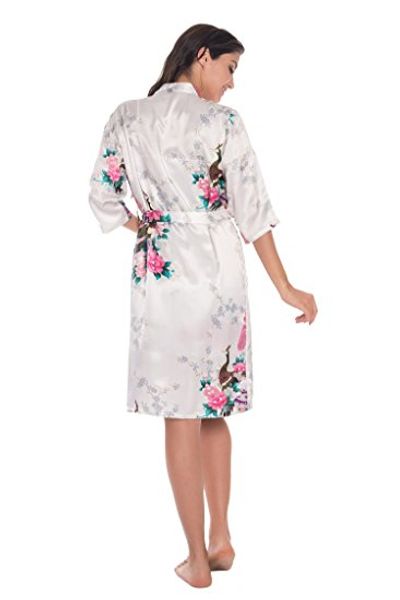 2 piece set women silk peacock kimono robes lingerie women wedding party bridesmaid robe satin nightgown bathrobe pijam, Black;red
2 piece set women silk peacock kimono robes lingerie women wedding party bridesmaid robe satin nightgown bathrobe pijam, Black;red