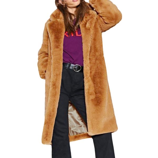 women's fur & faux coat womens ladies long warm jacket winter solid parka lapel outerwear plus size s-3xl e55, Black
women's fur & faux coat womens ladies long warm jacket winter solid parka lapel outerwear plus size s-3xl e55, Black