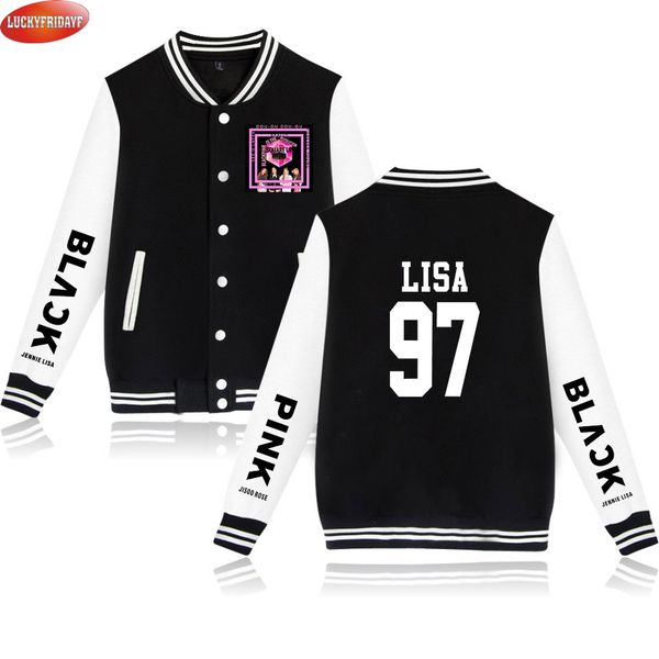 blackpink kpop printed baseball jackets women/men long sleeve casual streetwear jackets 2018 fashion fans clothes, Black;brown
blackpink kpop printed baseball jackets women/men long sleeve casual streetwear jackets 2018 fashion fans clothes, Black;brown