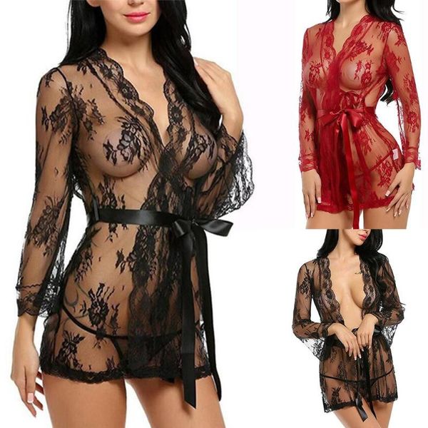 erotic lace sleepwear women lingerie perspective babydoll nightwear, Blue;gray
erotic lace sleepwear women lingerie perspective babydoll nightwear, Blue;gray