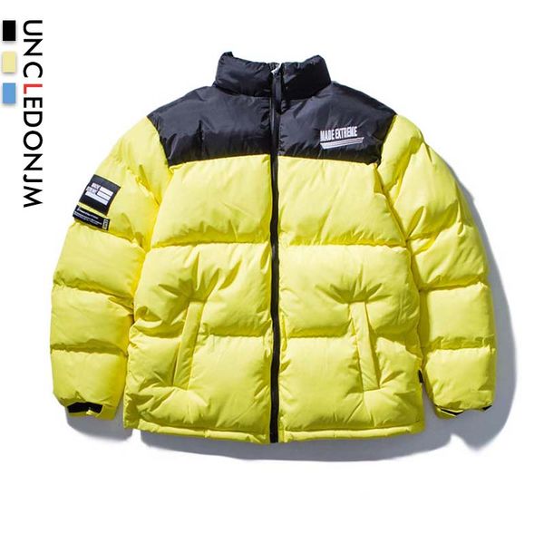 uncledonjm color block patchwork cotton padded puffer parkas streetwear hip hop harajuku casual thick winter jacket men l16, Black
uncledonjm color block patchwork cotton padded puffer parkas streetwear hip hop harajuku casual thick winter jacket men l16, Black