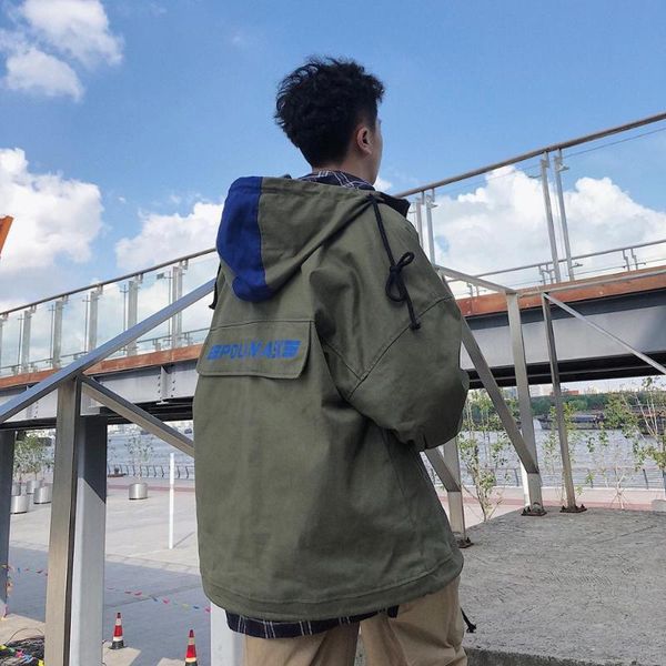 men's jackets autumn winter 2021 fashion casual street cargo jacket hooded loose boys wild korean trendy teenagers tooling, Black;brown
men's jackets autumn winter 2021 fashion casual street cargo jacket hooded loose boys wild korean trendy teenagers tooling, Black;brown