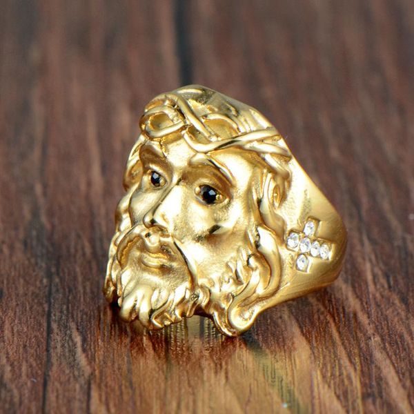fashion jewelry classical men ring jesus christ with diamonds punk desinger rings rock luxury rings trendy hip hop male ring, Golden;silver
fashion jewelry classical men ring jesus christ with diamonds punk desinger rings rock luxury rings trendy hip hop male ring, Golden;silver