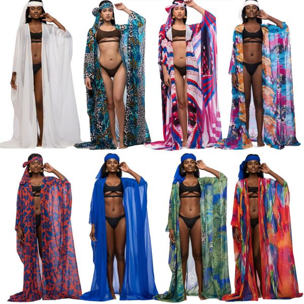 women summer printed chiffon bikini cover up swimwear bathing suit beach dress long maxi cover-ups shawl
women summer printed chiffon bikini cover up swimwear bathing suit beach dress long maxi cover-ups shawl