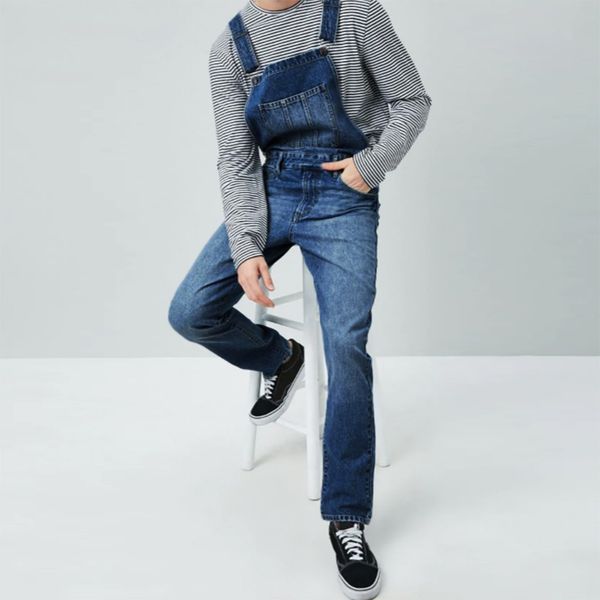 streetwear skinny jeans men mens jeans wash overall jumpsuit streetwear pocket suspender pants trousers denim casual warm, Blue
streetwear skinny jeans men mens jeans wash overall jumpsuit streetwear pocket suspender pants trousers denim casual warm, Blue