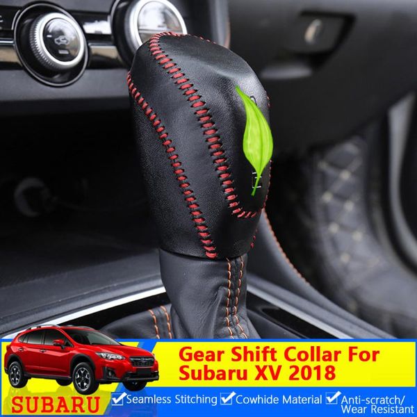 car styling hand sewing genuine cowhide leather gear shift knob cover for xv 2018 year diy gear shift collars
car styling hand sewing genuine cowhide leather gear shift knob cover for xv 2018 year diy gear shift collars