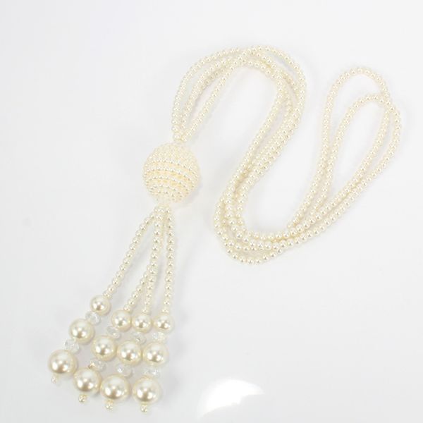 elegant the great necklace simulated pearl necklace long section pearl tassel sweater chain bridal jewelry for01, Silver
elegant the great necklace simulated pearl necklace long section pearl tassel sweater chain bridal jewelry for01, Silver