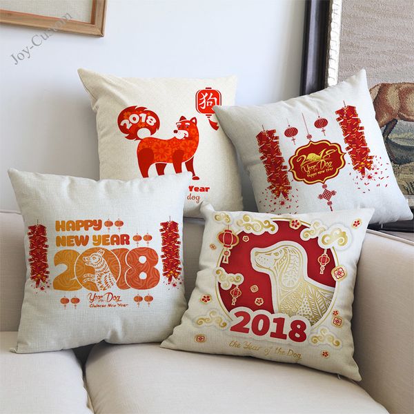 2018 chinese new year the year of the dog lion dance pattern pillow case spring festival home decoration cushion cover
2018 chinese new year the year of the dog lion dance pattern pillow case spring festival home decoration cushion cover