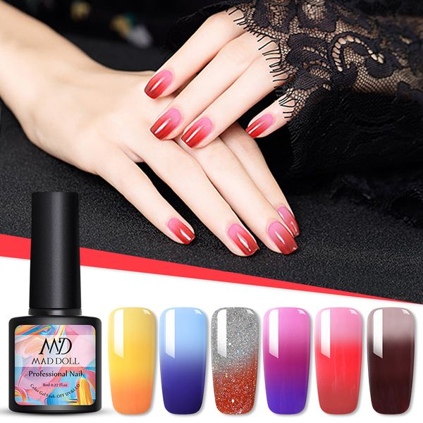 mad doll 8ml colors thermal gel nail polish temperature color changing gel glitter soak off uv led varnish nail art design, Red;pink
mad doll 8ml colors thermal gel nail polish temperature color changing gel glitter soak off uv led varnish nail art design, Red;pink