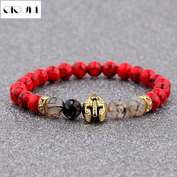 oiquei new black lava stone gold spartan helmet bracelet fashion trend gladiators bracelet energy yoga bracelets for woman man
oiquei new black lava stone gold spartan helmet bracelet fashion trend gladiators bracelet energy yoga bracelets for woman man
