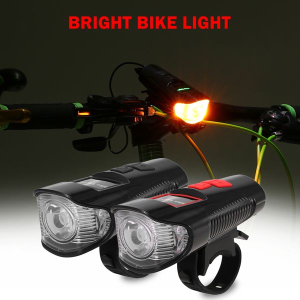 waterproof bicycle headlight rechargeable cycling led front light bike head lamp with loud bell warning horn light for mtb bike
waterproof bicycle headlight rechargeable cycling led front light bike head lamp with loud bell warning horn light for mtb bike