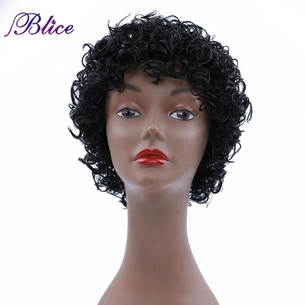 synthetic wigs blice wig 6 inch short curly women kanekalon fiber 130% density machine made, Black
synthetic wigs blice wig 6 inch short curly women kanekalon fiber 130% density machine made, Black