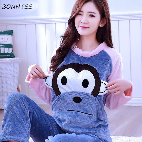 pajama sets women 2018 elegant loose cartoon printed womens sleepwear leisure korean style daily home clothing, Blue;gray
pajama sets women 2018 elegant loose cartoon printed womens sleepwear leisure korean style daily home clothing, Blue;gray