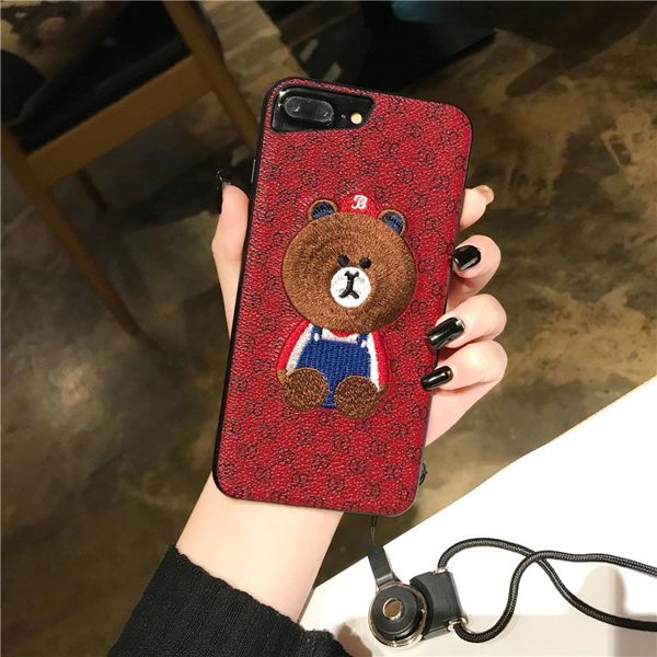 phone case for iphone 11pro/11/11promax xs/x xr xsmax 6p/6sp/7p/8p 6/6s/7/8 fashion embroidery bear pattern back cover with lanyard 2 colors
phone case for iphone 11pro/11/11promax xs/x xr xsmax 6p/6sp/7p/8p 6/6s/7/8 fashion embroidery bear pattern back cover with lanyard 2 colors