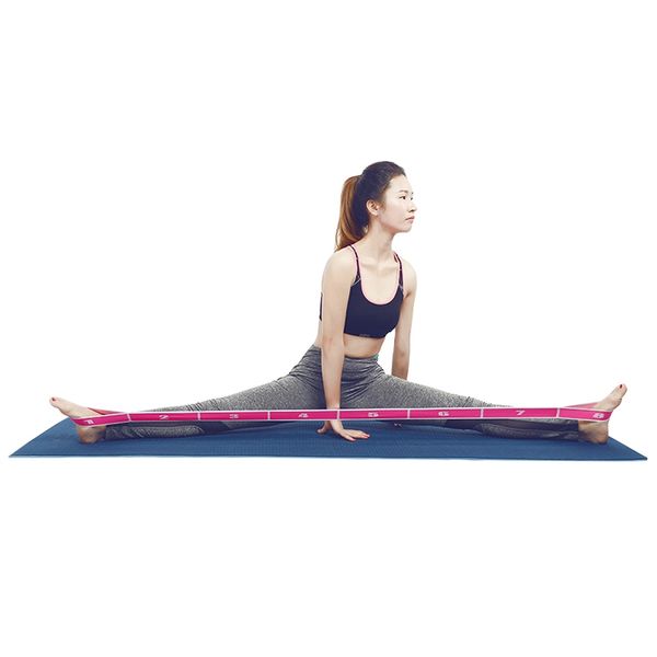 elastic nylon yoga stretch strap with 8 loops latex latin dance band split stretching toughness fitness training tool
elastic nylon yoga stretch strap with 8 loops latex latin dance band split stretching toughness fitness training tool