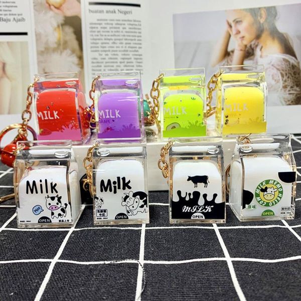 creative dairy cow milk drinks acrylic keychain fruit milk moving liquid keyrings decompression drift bottle jewelry kids gifts, Silver
creative dairy cow milk drinks acrylic keychain fruit milk moving liquid keyrings decompression drift bottle jewelry kids gifts, Silver
