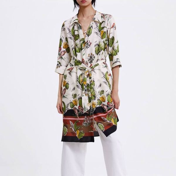 spring 2019 women dresses new fashion tropic prints pattern sashes knee length dress feminino vestidos, Black;gray
spring 2019 women dresses new fashion tropic prints pattern sashes knee length dress feminino vestidos, Black;gray