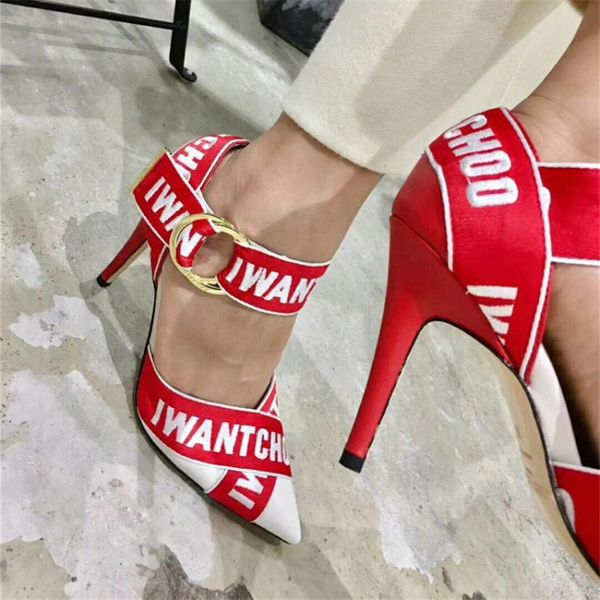 2020 fashion street letter prints women sandals runway pointed toe buckle strap high heels ladies summer party pumps shoes, Black
2020 fashion street letter prints women sandals runway pointed toe buckle strap high heels ladies summer party pumps shoes, Black