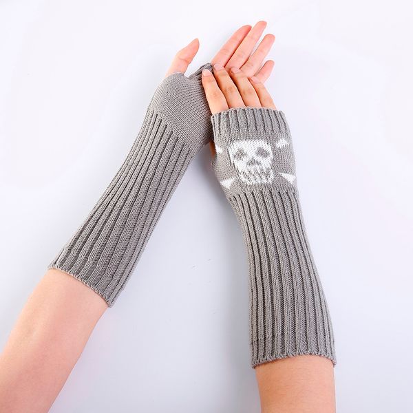 2020 womens fashion knitted arm fingerless winter gloves funny gloves wrist skull knit long gloves mittens for lady guantes, Blue;gray
2020 womens fashion knitted arm fingerless winter gloves funny gloves wrist skull knit long gloves mittens for lady guantes, Blue;gray