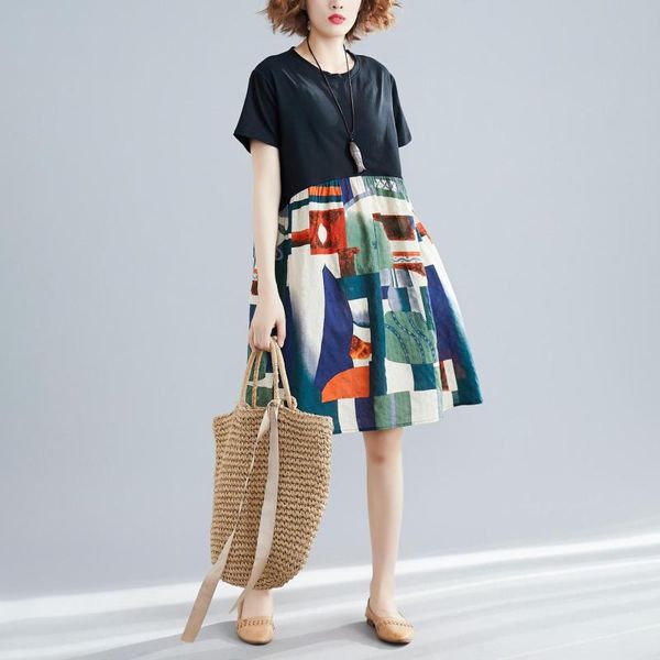 p shoot currently available 2019 summer new products large size dress knitted cotton linen joint literature and art dress fa, Red
p shoot currently available 2019 summer new products large size dress knitted cotton linen joint literature and art dress fa, Red